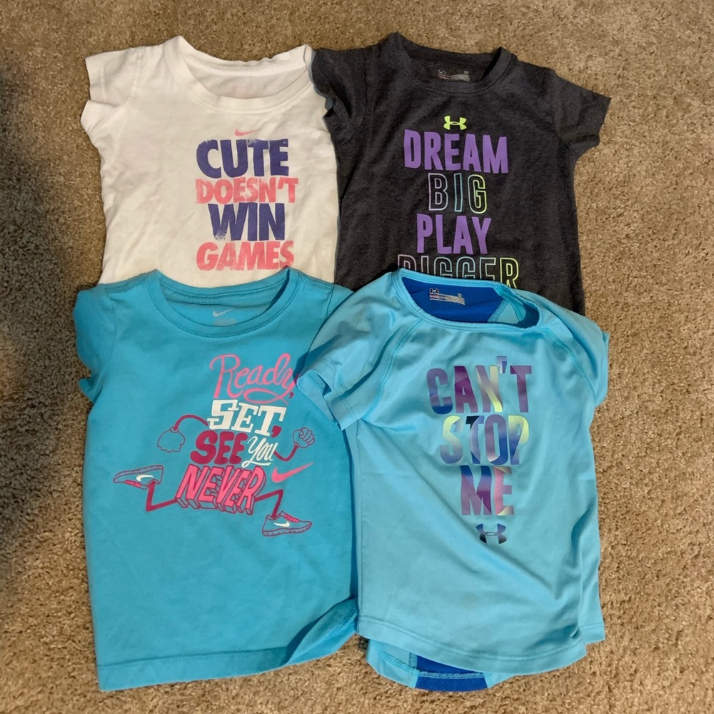 Lot of toddler Athletic Tees. Nike & Under Armour